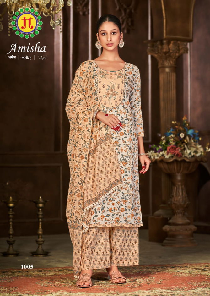 Jt Amisha Printed Designer Readymade Dress Catalog